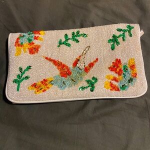 Alice + Olivia beaded clutch.